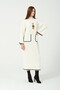 Hatunatila Crochet Knitwear Dress with Necklace and Belt 5106 White - 6