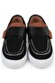 Civil Boys' Suede Single Velcro Casual Shoes |   School Nursery and Daily Use - Black - 3