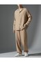Men's Flam Ham Linen Oversize Shirt Baggy Fit Tracksuit Bottom-Top Set