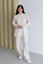 Shoulder Snap Detailed Crew Neck Oversize Modal Hijab Set 3168
