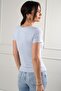 Women's Interlock V-Neck Lycra Short Sleeve Blouse - 4