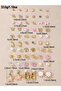 Set of 30 - Assorted Stud Earrings - 4