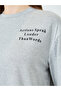 Grey Slogan Print Oversized T-Shirt - 3