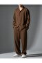 Men's Flam Ham Linen Oversize Shirt Baggy Fit Tracksuit Bottom-Top Set - 2