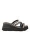 Black Women's Stone Heeled Slippers Pc-7530 Z