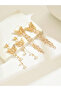 Women's Metal Butterfly Tassel Chain Earrings - 4