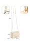 Cream Shk271 Faux Leather Envelope Model 5 Compartments, Chain, Phone Holder and Shoulder Bag - 4
