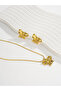 Women's Metal Bow Design Earrings Set - 2