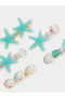 Pack of 5 - Seashell Acrylic Hair Clips - 2