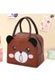 Cute Happy Lunch Bags Small Cooler Bag Leak Proof Lunch Tote Hand bag Aluminum Foil And Water Proof - 2