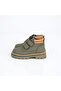 Children's Unisex Khaki Thick Thermo Sole Warm Lined Double Velcro Boots - 4