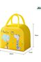 Cute Happy Lunch Bags Small Cooler Bag Leak Proof Lunch Tote Hand bag Aluminum Foil And Water Proof - 3
