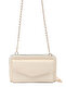 Cream Shk271 Faux Leather Envelope Model 5 Compartments, Chain, Phone Holder and Shoulder Bag - 2