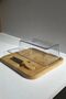 Bamboo Cheese/Butter Serving Tray with Spoon - 2