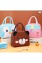 Cute Happy Lunch Bags Small Cooler Bag Leak Proof Lunch Tote Hand bag Aluminum Foil And Water Proof - 5