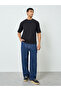 Men Oversized Black Crew Neck T-Shirt - 2
