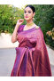 Purple Silk Saree - MAF3049 | Purple - 3