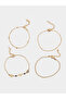Pack of 4 - Embellished Chain Anklet