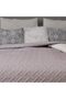 Bedspread with braided pattern, Polyester, 240x260cm, Pink - 2