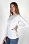 Basic Long Sleeve Crew Neck Lycra Blouse / Bodysuit