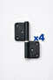 4 Pieces of Steel Cerman Non-Directional Black Door Hinge 12 mm - 2