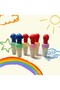 Cute Heroes Design Mini Felt-Tip Pens 7 cm in a Bag of 6 - 3