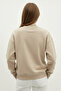 Women's Teddy Bear Printed Cream Relax Sweatshirt - 5