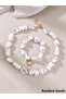 Shell Beaded Bracelet and Necklace Jewelry Set - 2