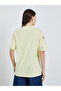 Women Yellow Embroidered Floral Oversized T-Shirt - 4