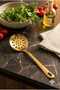 Gold Stainless Steel Colander - 24 cm Luxury Serving and Frying Strainer