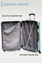 Hard Shell Lightweight ABS 3 PCS Set (20/24/28 Inch) Luggage, Secured Lock, Smooth Wheel Suitcase - 4
