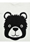 DOOR74 UNISEX WHITE BRAVE PRINTED ROUND NECK TSHIRT - 3