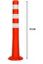 Traffic Post Safety Delineator Post 75CM Reflective Flexible Guide Post Red - 2