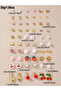 Set of 30 - Assorted Stud Earrings - 4