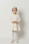 Baby Girl |   Children's Vivera Floral Patterned Muslin Dress Set with Bolero
