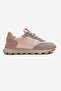 AMANDA Gray Pink Genuine Leather Women's Sneakers - 4
