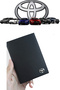 Metal Toyota Logo Leather License Holder Wallet Case License Holder Metal Logo - 2