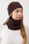 100% Micro Polar Flexible Multifunctional Neck Collar + Headband Women's Winter Set - 3