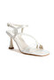 Women's Square Toe Strappy Goblet Heeled Stylish Shoes - 2