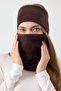 100% Micro Polar Flexible Multifunctional Neck Collar + Headband Women's Winter Set - 6