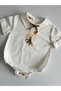Handmade 100% Cotton Baby Boy Little Prince Concept Embroidered Short-Sleeved Shirt