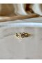 Elegant Pink Heart Embellished Gold Ring |   Pink Stone Romantic Gift Ring |   Specially Designed with Stones - 4