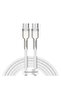 Type-C Data Cable Baseus, 100W, 480Mbps, 1m, White, CATJK-C02