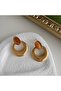 Retro Model Steel Ring Helix Women's Earrings - 2