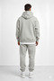 Regular Unisex Hooded Basic Plain Thick Fleece Tracksuit Set - 6