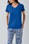 Women's Modal-Cotton V-Neck Short Sleeve Pajama Set - 3
