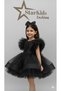 Girl's Black Sequin Tutu Dress, Girl's Party Dress