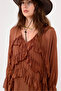 Italian Colorful Lined Long Silk Dress - 7