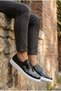 Lightweight Orthopedic Stitched Lace-Up Non-Slip Sole Vegan Leather Daily Casual - 6
