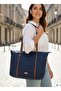 Askilari Large Khaki Women's Shoulder Bag with Ring Detail - 3
